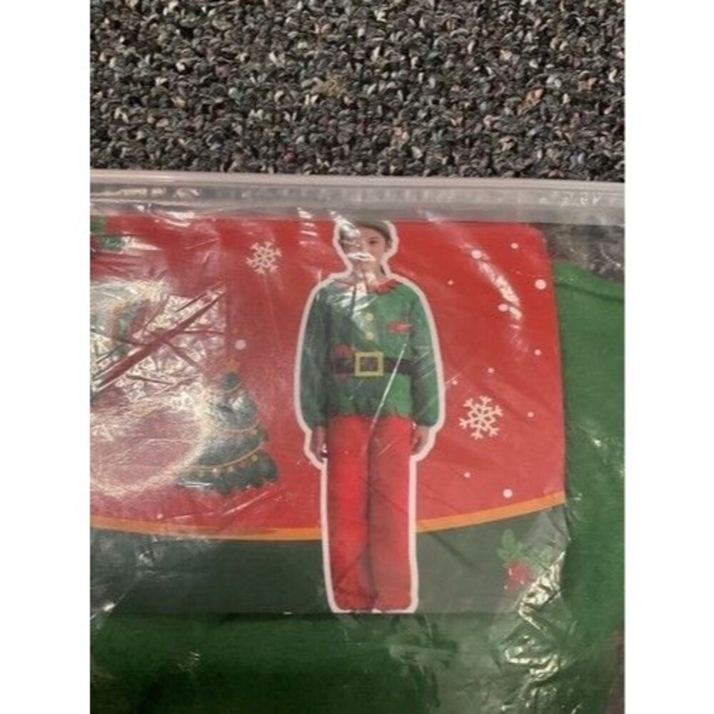NWT Ikali Christmas Santa Elf Set Halloween Costume W.Hat‎ Unisex Kids Size 8-10
